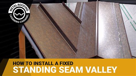 Exposed Fastener Valley Installation For Standing Seam Metal Roofing