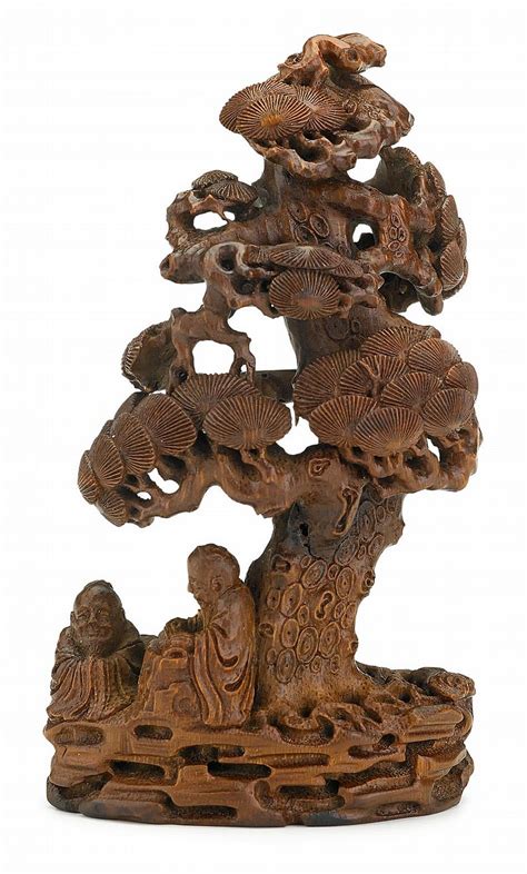 Chinese Bamboo Carving 19th 20th Century Openwork Carved