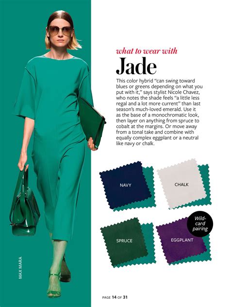 What To Wear Withjade Green Instyle Color Crash