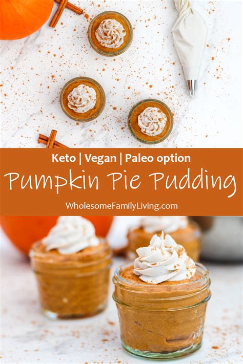 Donuts are a tricky dessert to come by in low carb form. Pumpkin Pie Pudding {keto, vegan, paleo option ...
