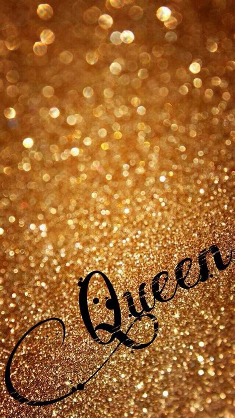Gold Glitter Queen Wallpaper Whatsapp Background Screen Savers