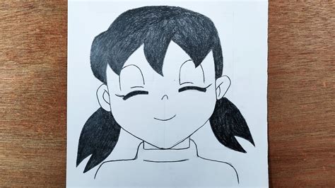 How To Draw Shizuka From Doraemon Step By Step Shizuka Drawing