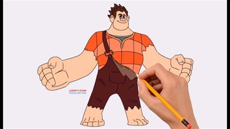 How To Draw Wreck It Ralph Step By Step Easy Coloring Page Drawing