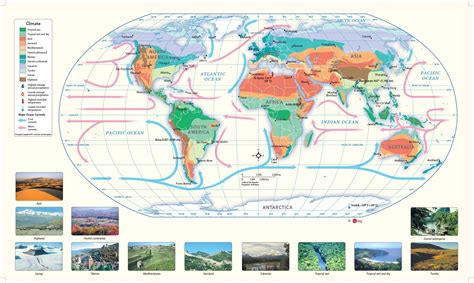 World Climate Wall Map By Geonova Mapsales