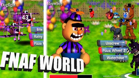 Fnaf World Gameplaynuevos Teasers Nuevos Animatronicos Browboy