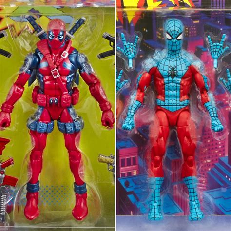 Marvel Legends Web Man Spider Man And Retro Deadpool Exclusive Figures
