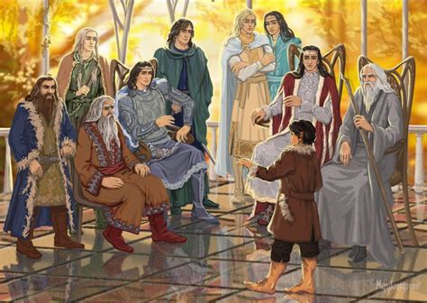 The Council Of Elrond By Mysilvergreen On Deviantart The Hobbit