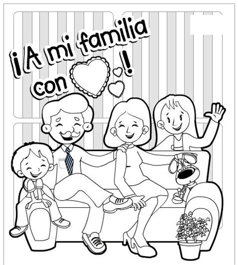 Dentro de las posibilidades, intenta juntar a toda la familia que pueda para organizar una excursión. Dibujos infantiles del Día de la Familia para colorear ...