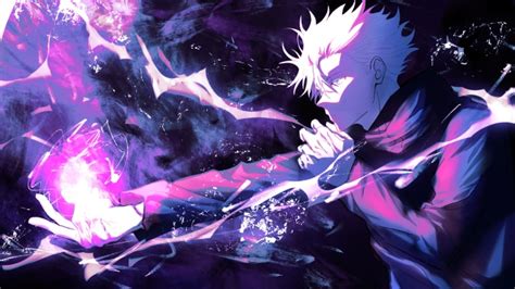 Satoru Gojo Hollow Purple Jujutsu Kaisen Anime 4k Hd Wallpaper