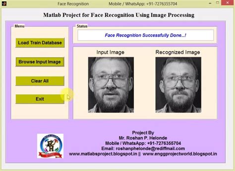 Face Recognition Using Matlab Project Source Code ~ Notes Planet