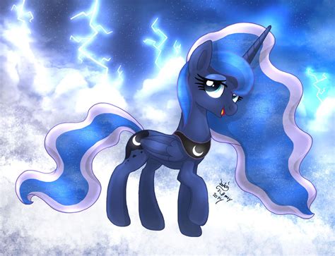 Mlp Fim Princess Luna Thunder Clouds By Joakaha On Deviantart