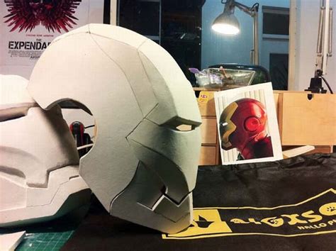 Download Pola Topeng Iron Man Dari Kardus Membuat Replika Helm