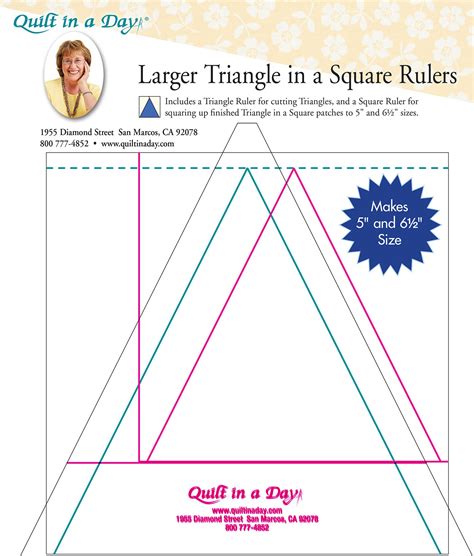 Larger Triangle In A Square Ruler By Burns Eleanor