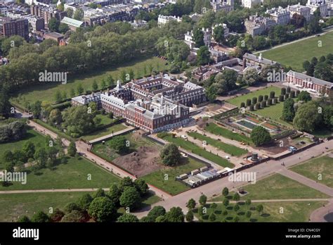 Aerial View Of Kensington Palace The Broad Walk At The Western End