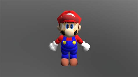 Nintendo 64 Super Mario 64 Mario Download Free 3d Model By
