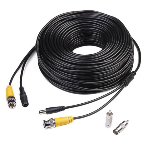 150ft Security Camera Video Power Extension Cable Wire Cord For Cctv