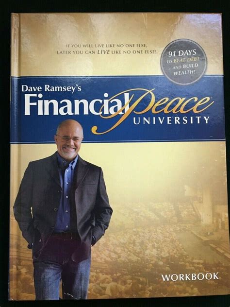 Dave Ramsey S Financial Peace University Hardcover Workbook In 2020