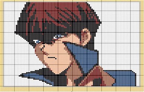 Pixel Art Grid Easy Yugioh Yugioh Pixel Art Yami Yugi Pixel Art Grid