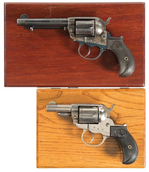 Two Early Colt Da Revolvers W Cases Rock Island Auction