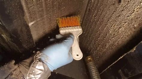 Cleaning your air conditioner's condenser coils regularly will let it run cooler with less energy and make you feel more comfortable. Indoor Coil cleaning - YouTube