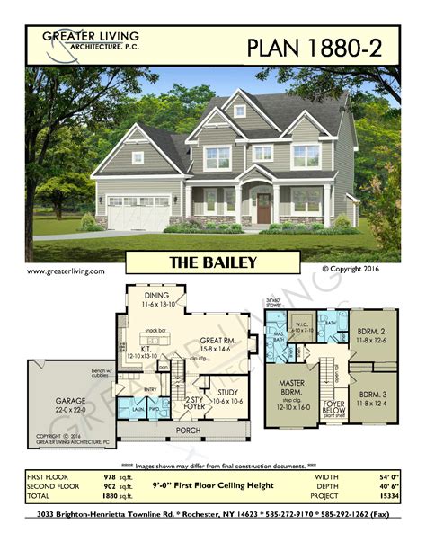 Two Story House Plans With Garage And Living Room