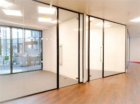 Glass Partitions At Rise Interiors Croydon London Frameless