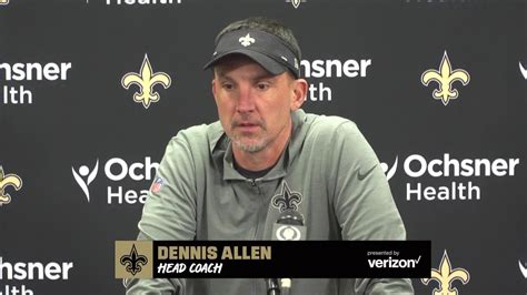 New Orleans Saints Head Coach Dennis Allen Talks Week Win Vs Falcons
