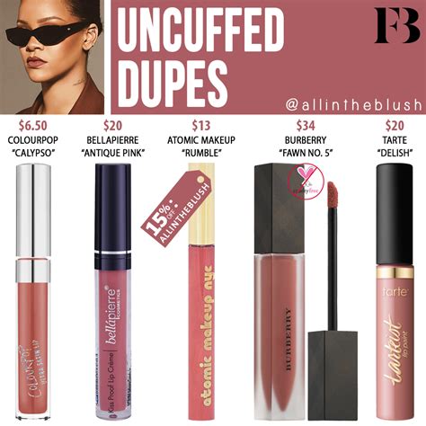 Fenty Beauty Uncuffed Stunna Lip Paint Dupes All In The Blush