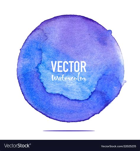 Watercolour Circle On White Background Royalty Free Vector