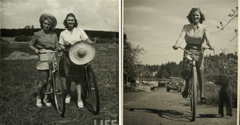Interesting Vintage Photographs Of Women Posing With Their Bicycles