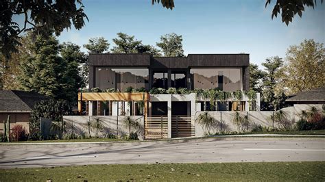 A 3d Render We Did For This Australia Duplex House Made With Natural