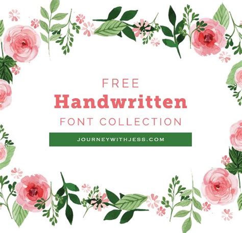 Free Font Collection Handwritten Fonts Free Handwritten Fonts Free