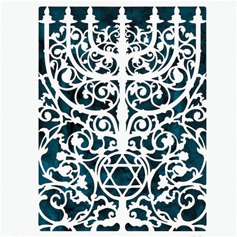 Prague Menorah Artist David Fisher Laser Cut Paper Judaica Web Store