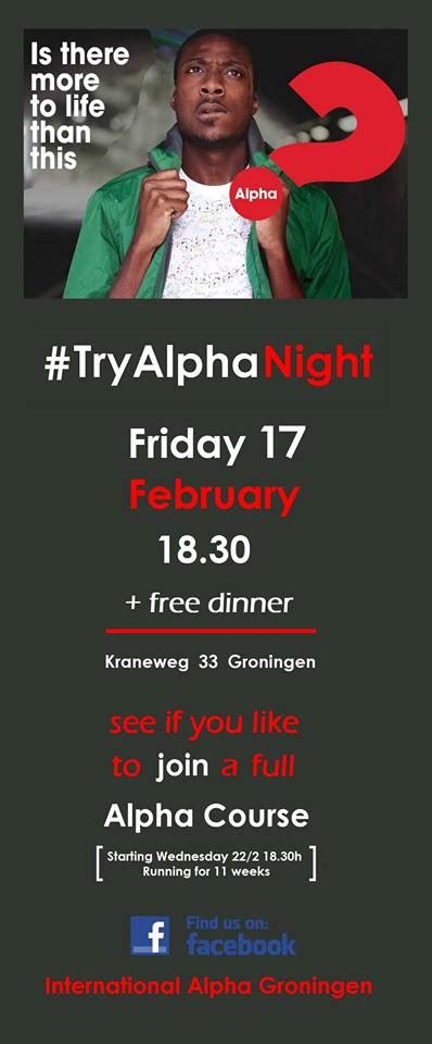 Try Alpha Night Grace Church