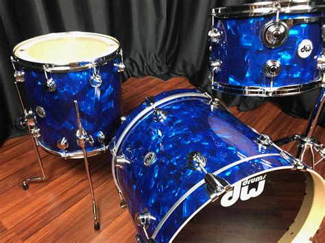 Dw Drums Collectors Series Drum Workshop Pure Maple 333 Blue Moonstone