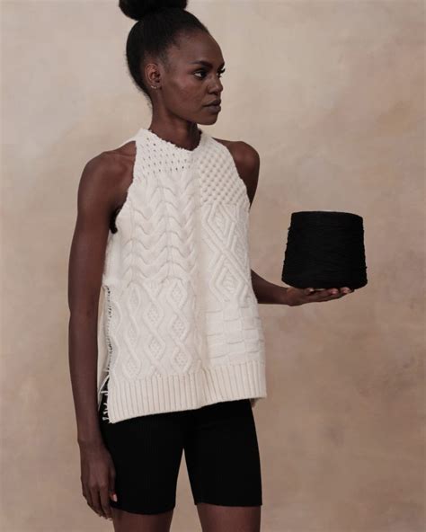 Knitted Structures Vest Amiamalia Luxury Knitwear