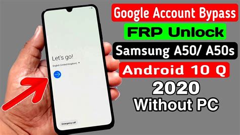 Samsung A A S Google FRP Lock Bypass ANDROID Q Without PC YouTube