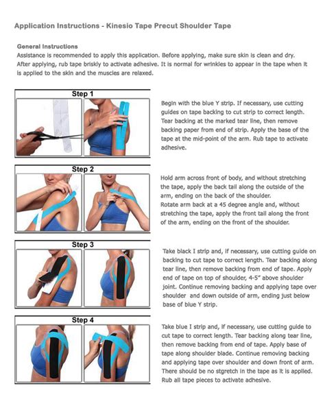 Kinesio Instructions For Shoulder Precut Kinesiologytape Bursitis