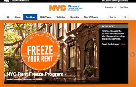 Nyc Department Of Finance Redesigned Website