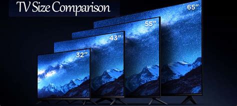 Tv Size Comparison With Tv Sizes Chart Protechbound