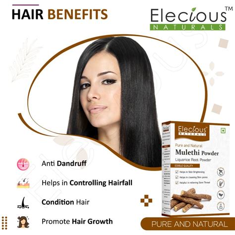 Elecious Naturals Mulethi Powder For Skin Hair And Eating