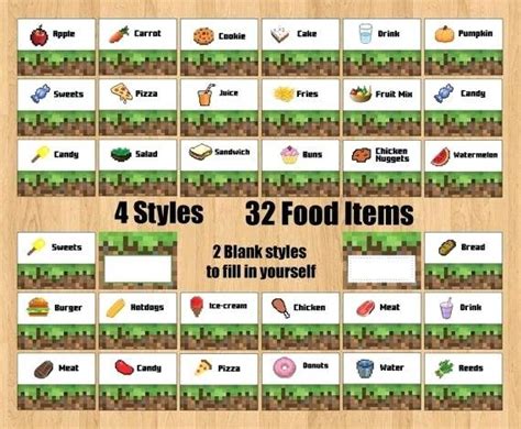 You can get the whole party pack free here. free-minecraft-party-food-labels-printable-food-labels-2 ...