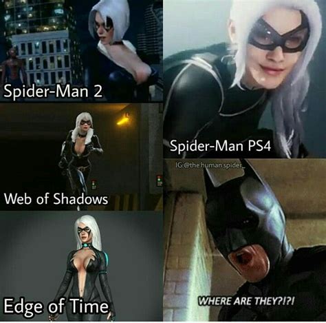 Black Cat In Spiderman Ps Black Cat Marvel Spiderman Black Cat