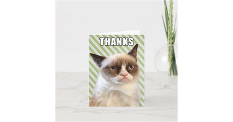 Grumpy Cat™ Thank You Card Zazzle