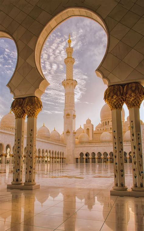 Abu Dhabi United Arab Emirates Amazing Beautiful Grand Mosque By