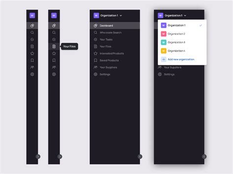 Sidebar Navigation Ui Figma