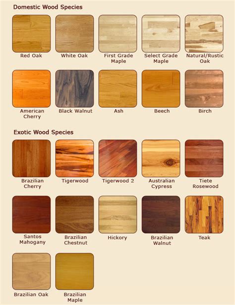 Flooring Types Hardwood Flooring Austin Species Hardwood Types