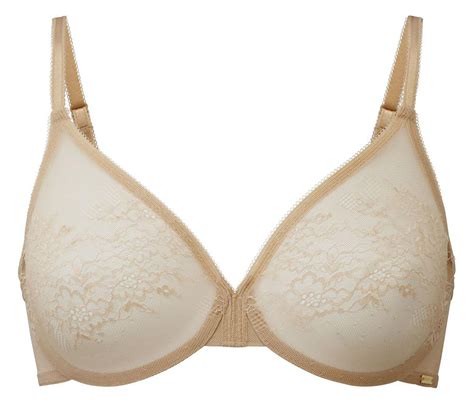 Gossard Glossies Lace Underwired Sheer Bra A D Nude Nud Cs