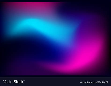 Abstract Gradient Background With Neon Vibrant Vector Image