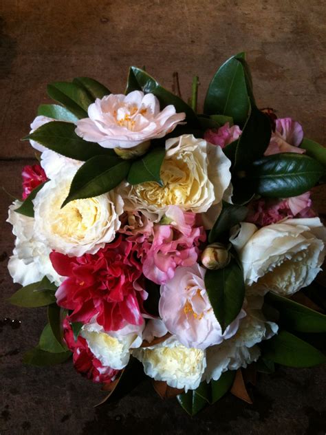 Beautiful Bouquet Of Camellias